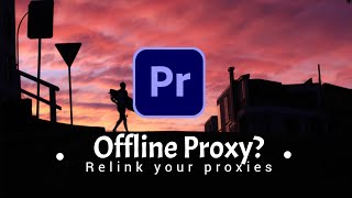 Proxy file offline  Relink Proxies in Premiere Pro [upl. by Obbard]