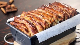 Pull Apart Cinnamon Bread Recipe  How Tasty Channel [upl. by Nodnil]