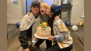 Deverauxs 6th birthday is celebrated by Mick Jagger and his girlfriend Melanie Hamrick in this [upl. by Rosenblatt]