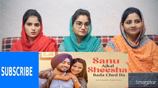 Sanu Ajkal Shisha Bada Chhed Da Lyrical Video Satinder Sartaaj Ikko Mikke reaction Pakistani girls [upl. by Mcferren]