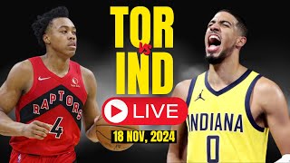 🔴LIVE  Toronto Raptors Vs Indiana Pacers Full Game  NBA Live  NOV 18 2024  Live Score [upl. by Nowad657]