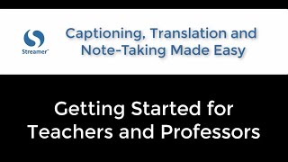 Captioning Translating andor Notetaking for Remote Classrooms  Instructions for Teachers [upl. by Qidas511]