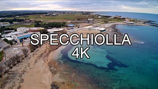 4K Specchiolla beach by drone Brindisi Italy Trailer [upl. by Etteraj]