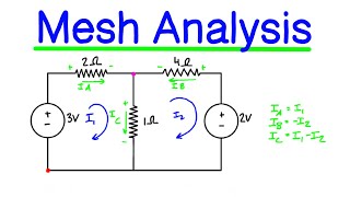 Mesh Analysis Example Problem 1 [upl. by Sweet]