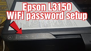 Epson printer WiFi direct password setup  Epson L3150 wifi password retrieval [upl. by Dragon]