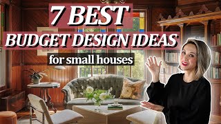 7 BEST INTERIOR DESIGN IDEAS FOR SMALL HOUSES with a low budget [upl. by Clayborn]