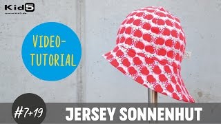 quotSonnenhutquot aus Jersey für Babys und Kinder ganz einfach selber nähen DIYNähTutorial [upl. by Trebron]