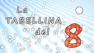 La tabellina dell 8  tabellina dell otto  canzoni per bambini  Baby cartoons [upl. by Buderus833]