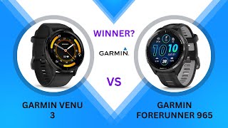 Garmin Venu 3 vs Garmin Forerunner 965  5minute Tech Clash [upl. by Aznaed]