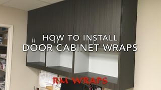 How to install the 3M DINOC Architectural Film on a Cabinet Door [upl. by Artemas]