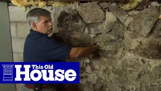 How to Repoint a Stone Foundation  This Old House [upl. by Stephania]