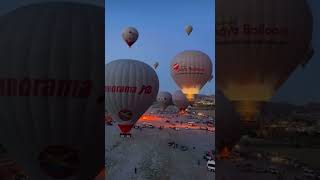 Hot air balloon Cappadocia hotairballoon hotairballoonfestival hotairballoonride [upl. by Marmaduke]