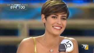 Miss Italia 2015 Alice Sabatini quotAvrei voluto vivere nel 42 per vedere la seconda guerra mondialequot [upl. by Eellehs]