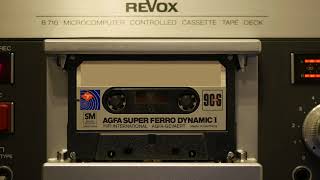 Free To Use Compact Cassette playing in REVOX B710 30 min Video Background  No Sound [upl. by Mandeville]