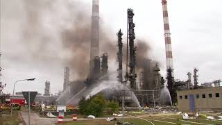 Nine injured in Vohburg refinery blast in Germany [upl. by Coveney]