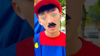 The Mario family plays with the dizzy effect 😄 mario luigi shorts [upl. by Rein26]