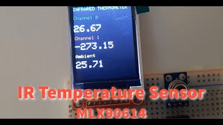 Arduino MLX90614 Infrared Thermometer sensor [upl. by Nuarb826]