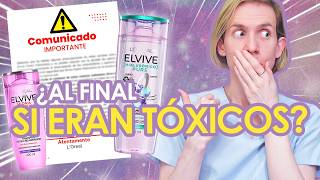 SHAMPOO MORADO DE ELVIVE ¡Loreal lanzó un comunicado  Estudios de seguridad ¿SON TÓXICOS [upl. by Nylloc647]