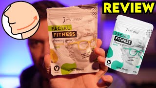 Jawliner Facial Fitness Chewing Gum Review [upl. by Trebleda427]