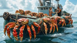 Discover how fishermen catch crabs catching tons of Alaskan king crab like this [upl. by Dunc18]