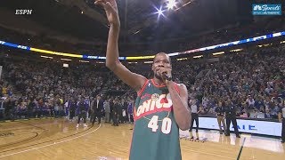 Kevin Durant Addresses Sonics Fans [upl. by Darlene668]