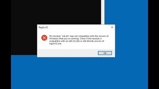 How to solve regsvr32 error with 32bit dll on a 64bit windows [upl. by Rodl]