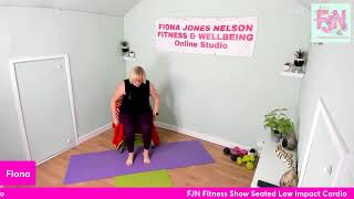 FJN Fitness Show Seated Low Impact Cardio at Home Workout [upl. by Ehlke]