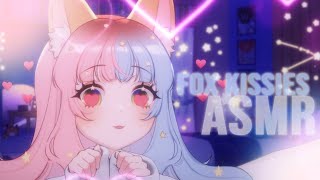 ASMR Fox kissies 1hr kissessoft heartbeats binaural [upl. by Enitsed499]