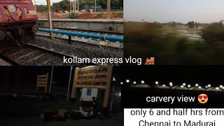 kollam express vlog 🚂Chennai egmore to kollam train vlog varshansyoutube [upl. by Anirba518]