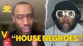 Marc Lamont Hill CONFRONTS Black Conservative Critic Who Called him amp Roland Martin quotHouse Negroesquot [upl. by Nyleuqaj]