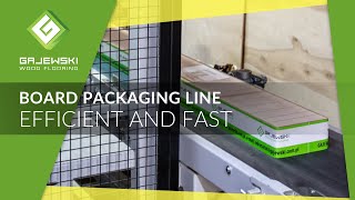 GAJEWSKI  Efficient board packaging line EN [upl. by Akemor967]