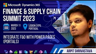 Integrate FinOps with Power Pages Portals  D365 Finance amp Operations Community Summit 2023 [upl. by Enuahs]