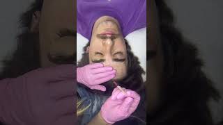 Boyfriends Eyebrow Waxing Using Sexy Smooth Tickled Pink Hard Wax  skinwithsofia [upl. by Hippel]