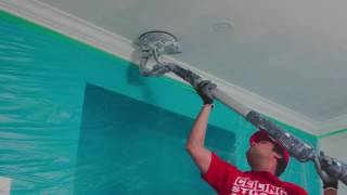 Dust Control For Ceiling Stucco Removal [upl. by Magdalen]