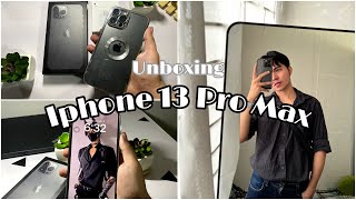 Unboxing my Iphone 13 Pro Max Graphite in 2023 [upl. by Marney914]