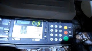 kyocera km1635 call service c6000 error [upl. by Gnni]