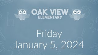 Wake Up Oak View January 5 2023 [upl. by Saphra767]