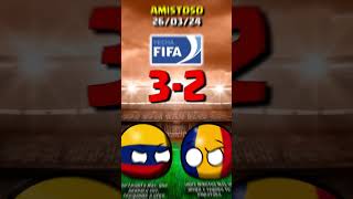 COLOMBIA vs RUMANIA  AMISTOSO COUNTRYBALL [upl. by Eceela84]