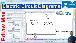 Easiest Way to Draw Electric Circuits with Edraw Max Software  DrawingGraphing05 [upl. by Philan550]