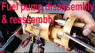 How to disassemble and reassemble a fuel pump [upl. by Anah842]