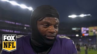 Lamar Jackson praises Tylan Wallace after gamewinning TD to lead Ravens over Rams  NFL on FOX [upl. by Bing]