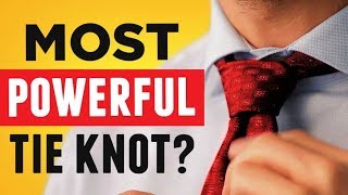 POWER Tie Knot EVERY MAN Needs To Know EASIEST Full Windsor Necktie Knot Video Guide Tutorial [upl. by Wolfe]