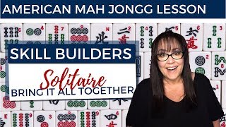 American Mah Jongg Lesson Skill Builder Solitaire mock card [upl. by Vivica768]