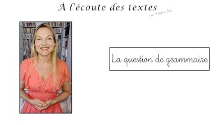 🍀La QUESTION de GRAMMAIRE préparation au bac de français [upl. by Esyak]