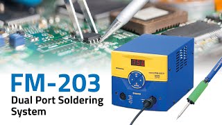 Hakko FM203 Dual Port Soldering Station — Video by American Hakko [upl. by Adnola]