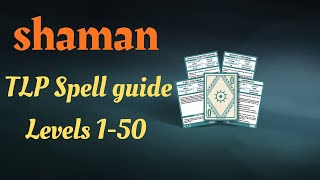 EVERQUEST  SHAMAN spell guide for the Mischief TLP server in 2021 Levels 150 [upl. by Reiche743]