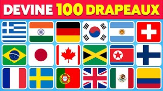 🚩 Devine 100 PAYS par leur DRAPEAU 🌍🧠  Europe Asie Amérique Afrique 🤯 [upl. by Eesdnyl742]