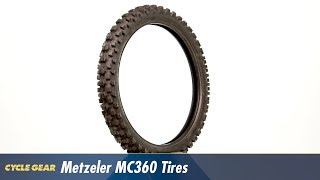 Metzeler MC360 Tires at CycleGearcom [upl. by Zebulen565]