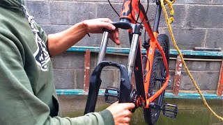 SUSPENSION DE AIRE BOLANY VS SR SUNTOURHORQUILLAS BICICLETAPARTES COMPONENTES MTB [upl. by Virginie]