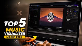 TOP 5 Free Audio Visualizer Maker Online 2023  No Watermark [upl. by Aynotak]